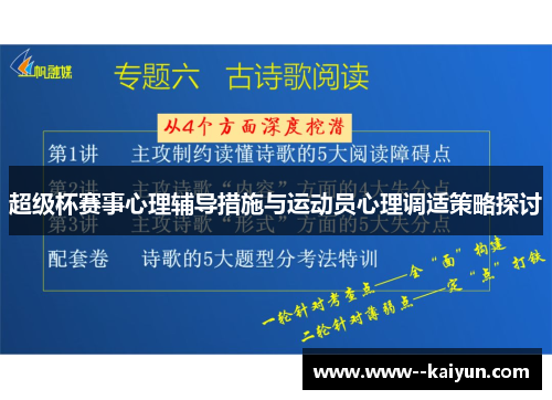 超级杯赛事心理辅导措施与运动员心理调适策略探讨